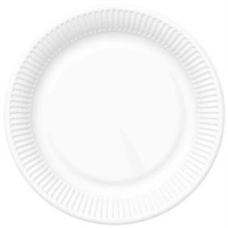 Talerze papierowe białe Ø 22,7cm 20szt. 01-20